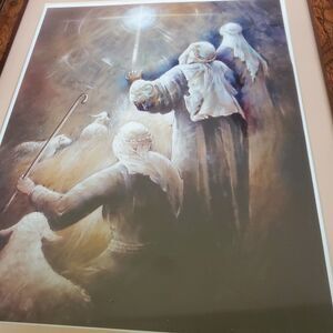 3 Wisemen Holy Star Original Watercolor Painting Vernon Viola Hand Signed Frame
